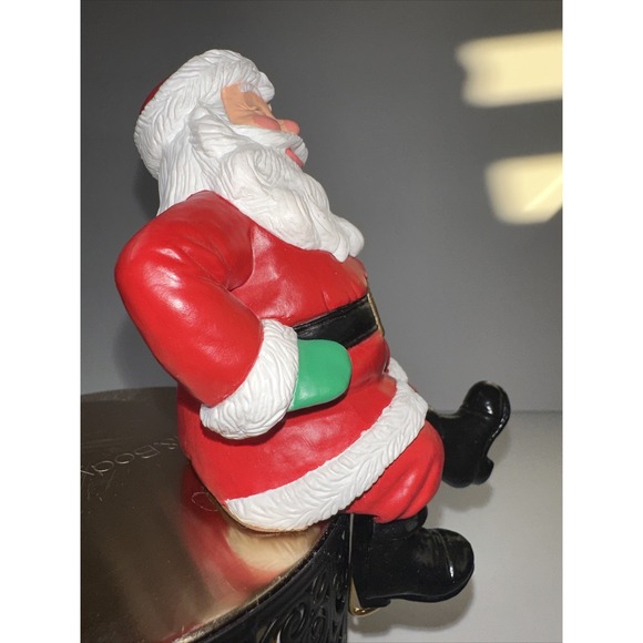 Vintage 1988 Hallmark Christmas Stocking Holder‎ Santa Claus - Picture 4 of 5